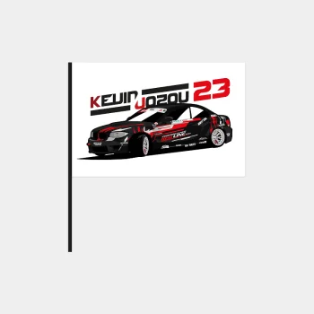Drapeau Kevin Jozou Officiel – Collection Racing KIT #23