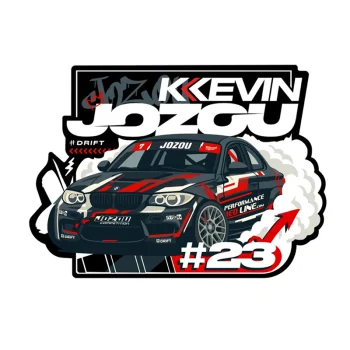Sticker Kevin Jozou Officiel – KIT #23 Drift Racing